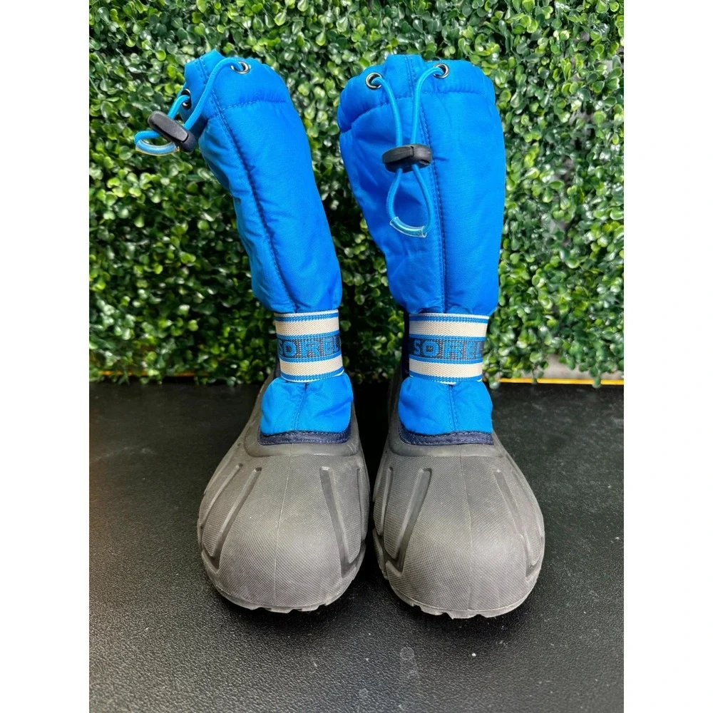 Sorel Cub Kids US 6 Navy Blue Fleece Lined Insulated Round Toe Winter Boots